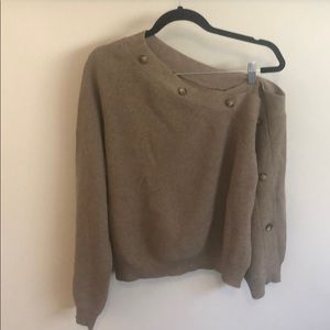 Nanushka brown drop shoulder sweater